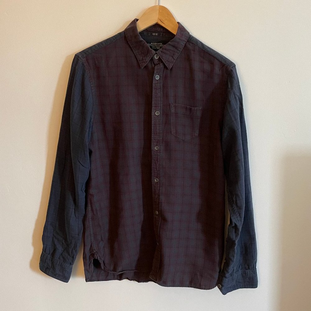 AllSaints soft cotton longsleeve shirt